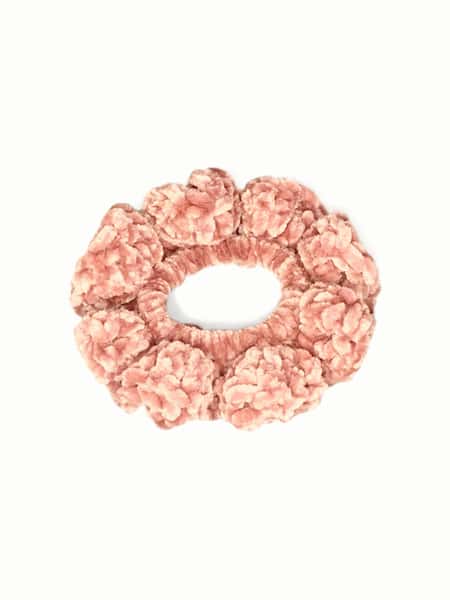 Virkad Scrunchie - Mjuk hårsnodd