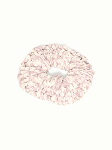 Stickad Scrunchie - Mjuk Hårsnodd