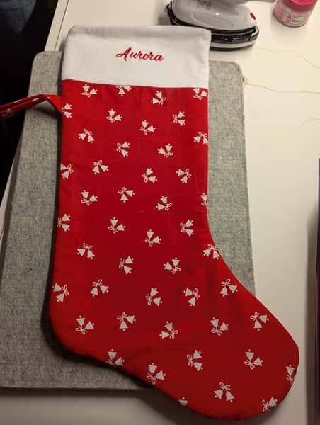 Handgjord St. Niclas Stövel med Broderat Namn