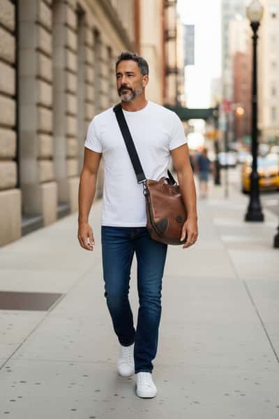 Väska i äkta läder