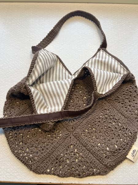 Virkad väska L