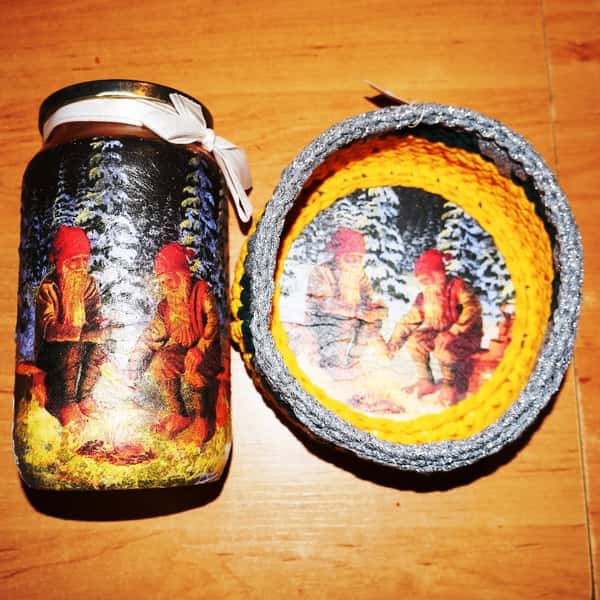 Julset 1 - Korg och ljuskedja