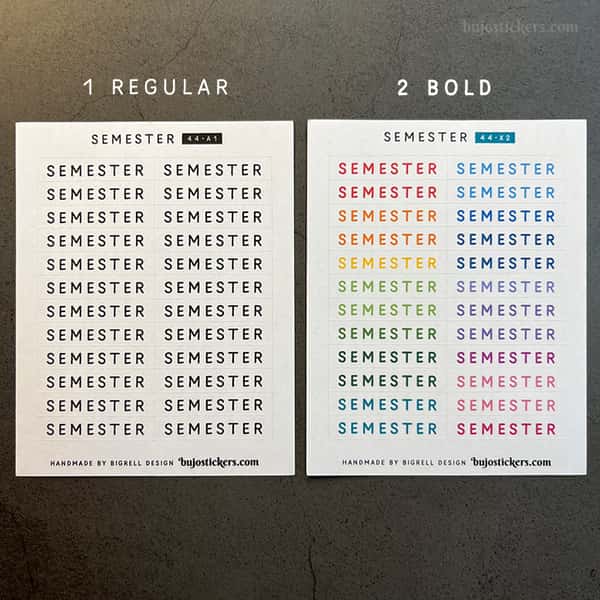 Stickers – Semester