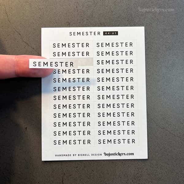 Stickers – Semester