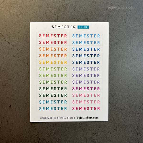 Stickers – Semester