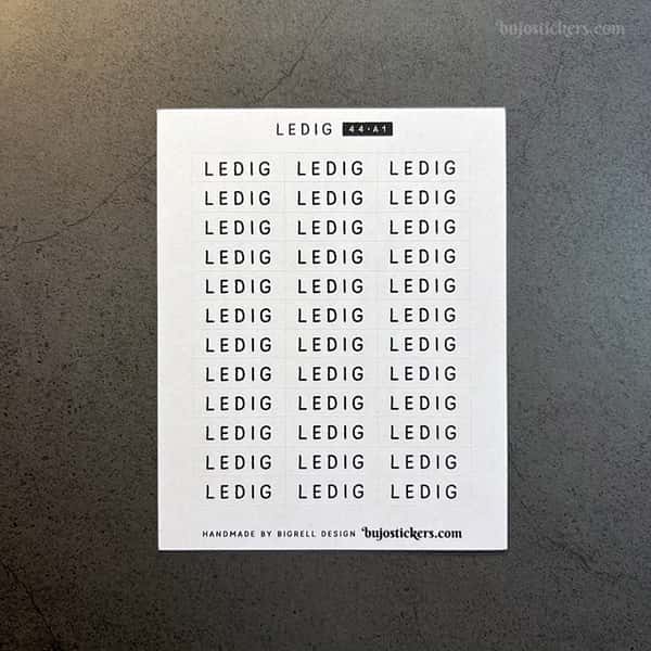 Stickers – Ledig