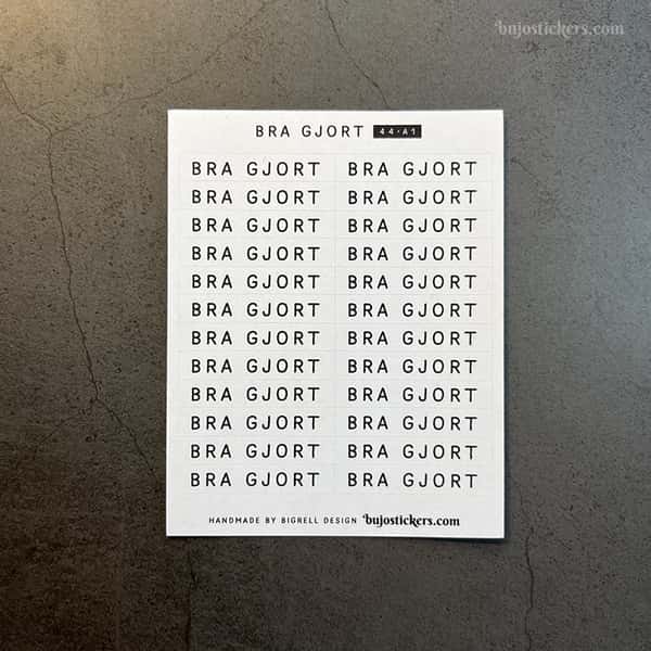 Stickers – Bra gjort