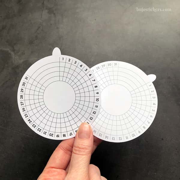 Stickers – Rund månadstracker