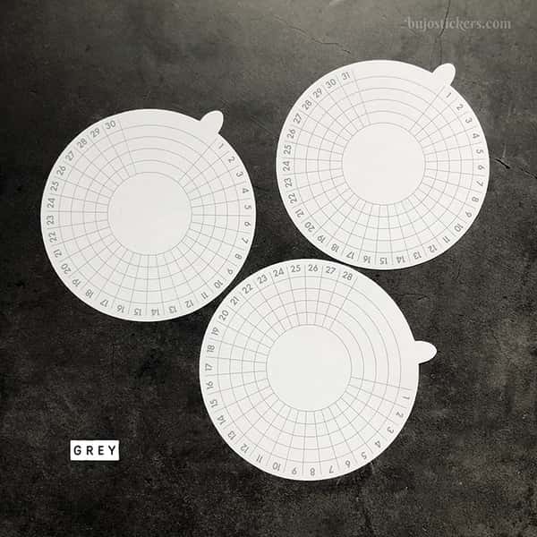 Stickers – Rund månadstracker