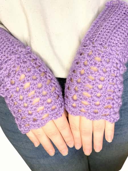 Virkade Fingerlösa Vantar - Färgrik, Nöje och Mysig