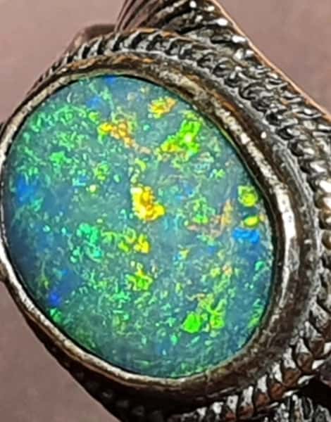 Opal Ring Silver (Doublet)
