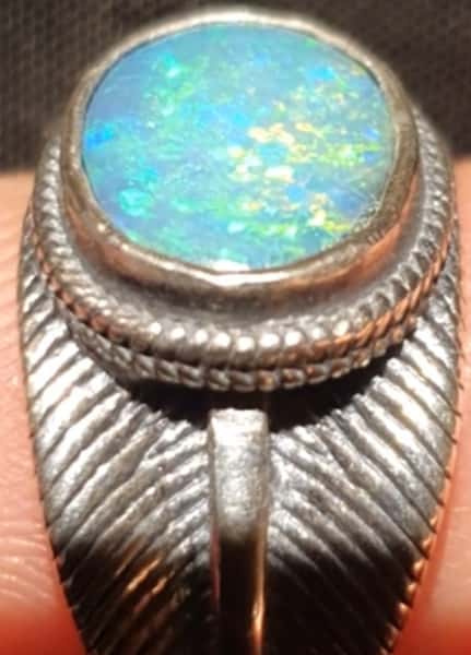 Opal Ring Silver (Doublet)
