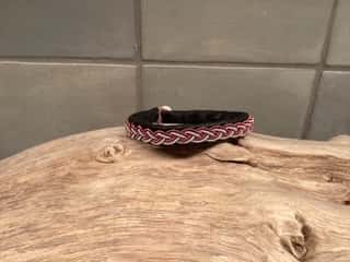 18 cm Tenntrådsarmband svart