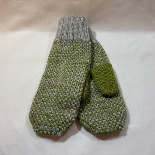 Tumvante i ull - grön