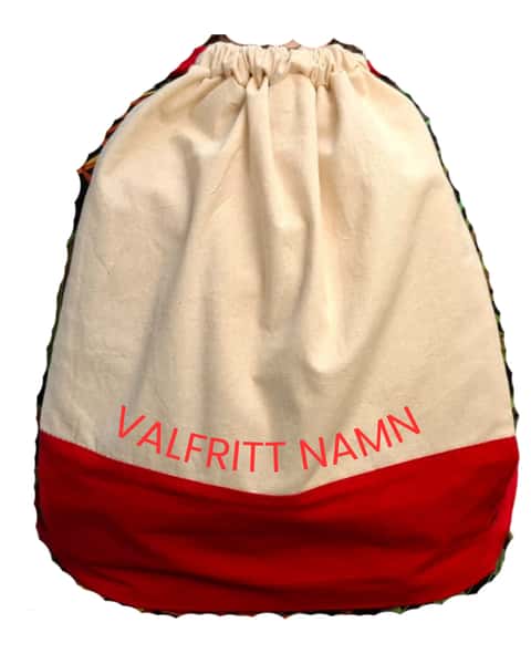 gympapåse, broderat med namn