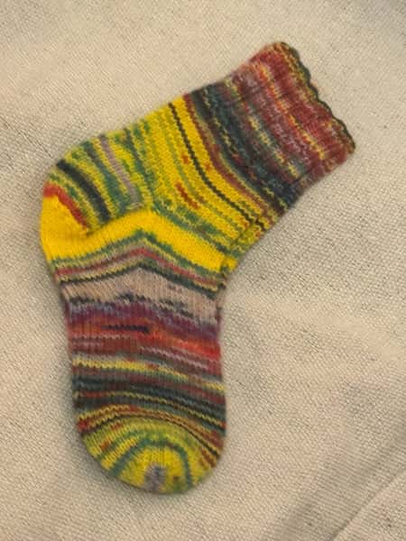 Varma och smidiga handstickade sockor storlek 29-30