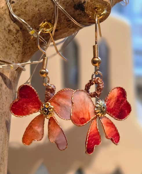 Ear ring Silk ornaments