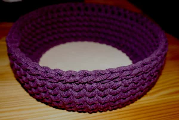 Virkade korgar, grytunderlägg & bordsunderlägg