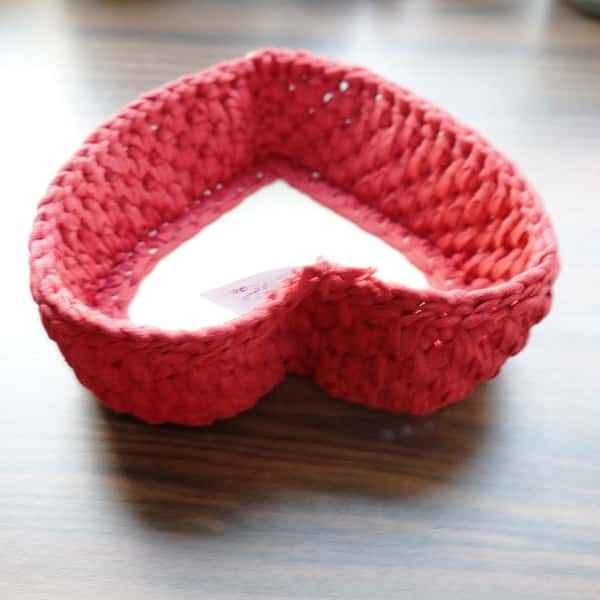 Virkad hjärta - mörkröd