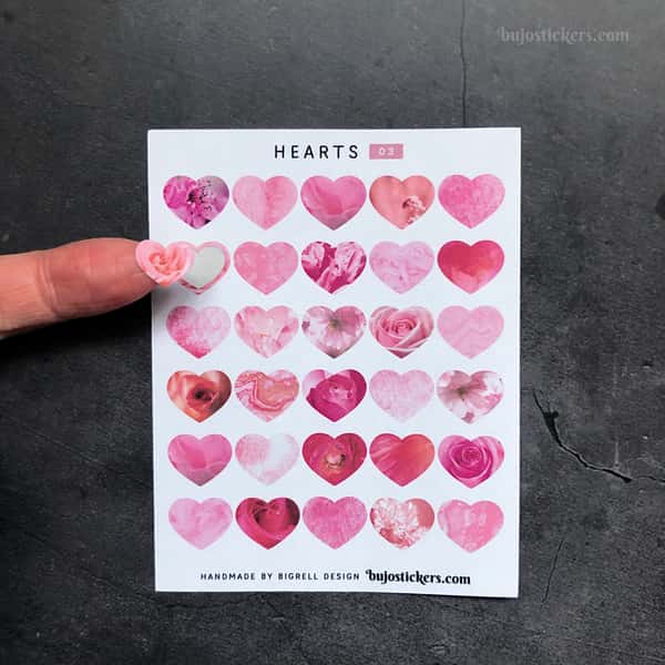 Stickers – Hjärtan