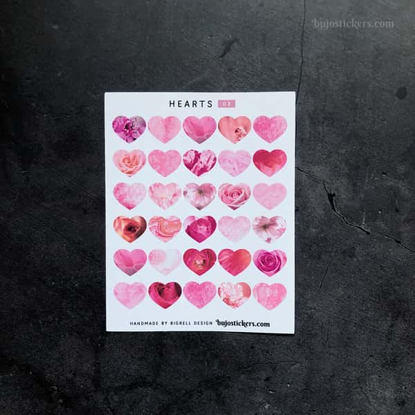 Stickers – Hjärtan