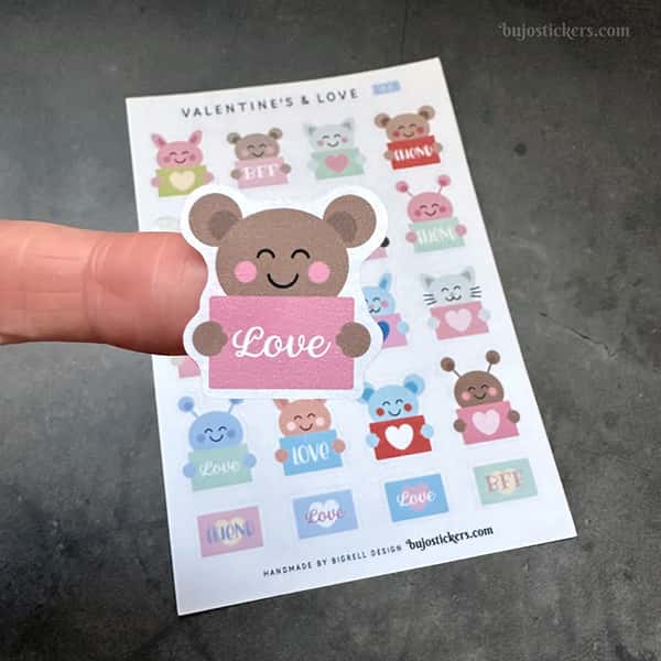 Stickers – Vänskap, kärlek & Valentine's day