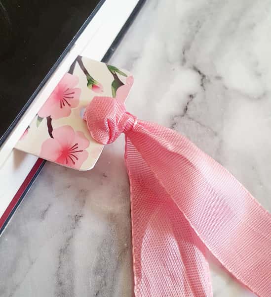 Fina körsbärsblommor sakura, Handgjorda bokmärken