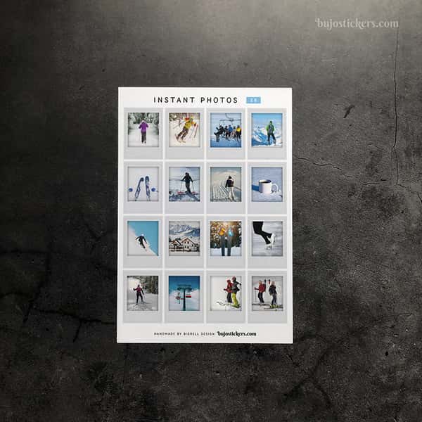 Stickers – Vintersport – Instant photos 28
