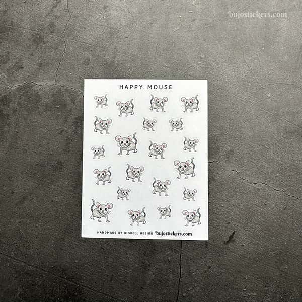 Stickers – Gullig mus