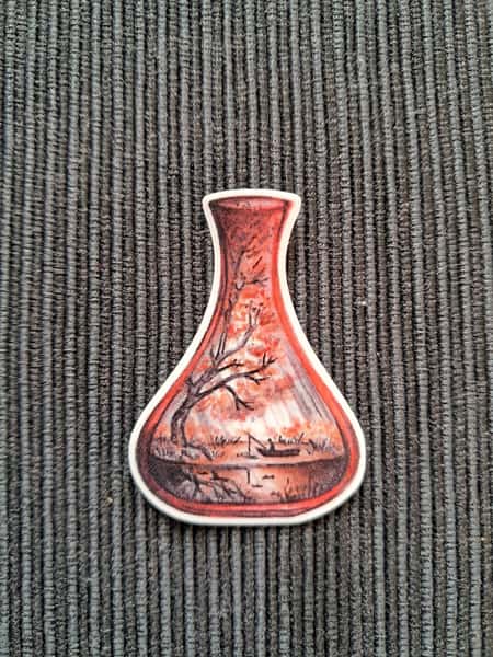 Glasflaska fiskebåt