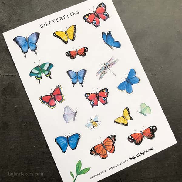 Stickers – Fjärilar