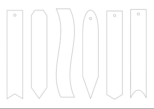 Personlig bokmärke i läder