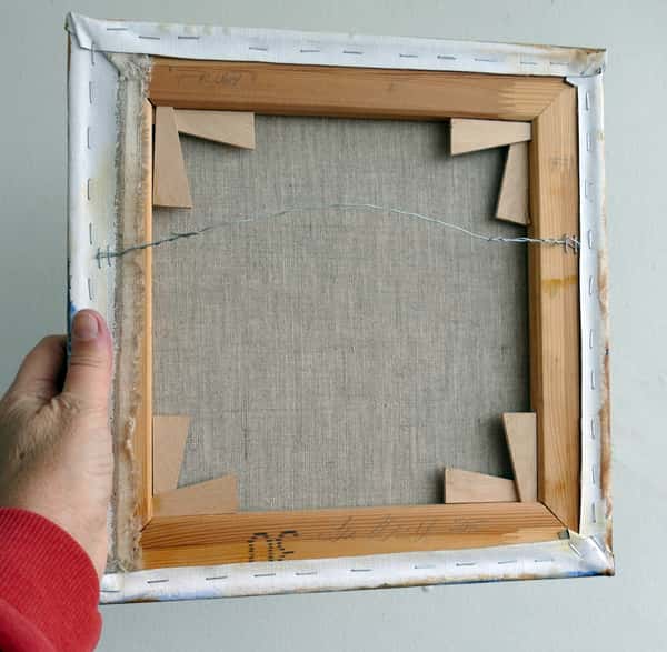 Oljemålning "Frukt" orange citrusfrukt, måleri på duk 30x30 cm