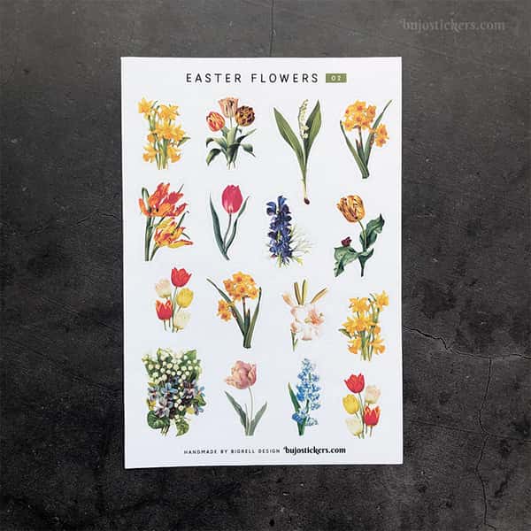 Stickers – Påsk- och vårblommor