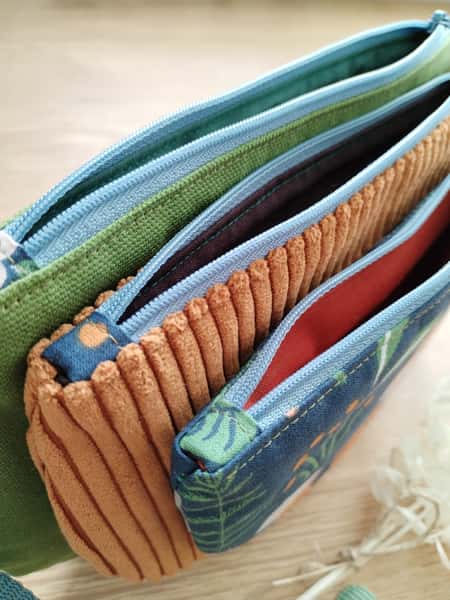 Väska HippBag/ShoulderBag Bältesväska/axelväska med rosa guld detaljer färgglada/grön/brun