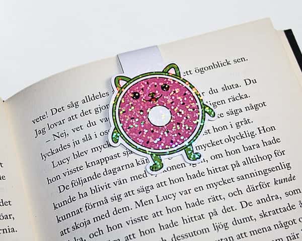 Magnetiskt bokmärke: Katt-munk