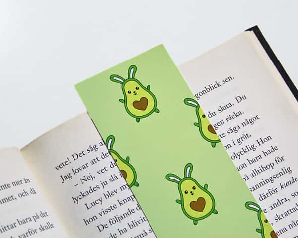 Bokmärke: Kanin-avokado