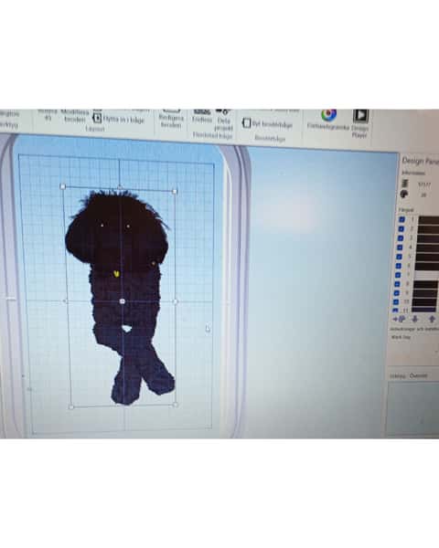 Broderade husdjursporträtt från ditt foto