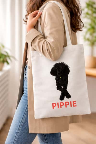 Broderade husdjursporträtt från ditt foto