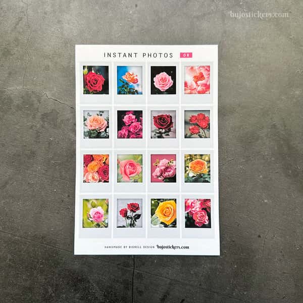 Stickers – Rosbilder – Instant photos 08