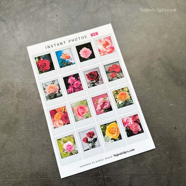 Stickers – Rosbilder – Instant photos 08