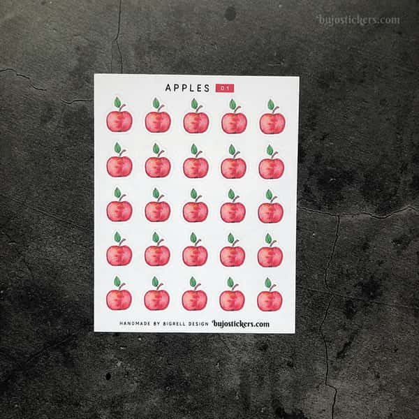 Stickers – Rött äpple