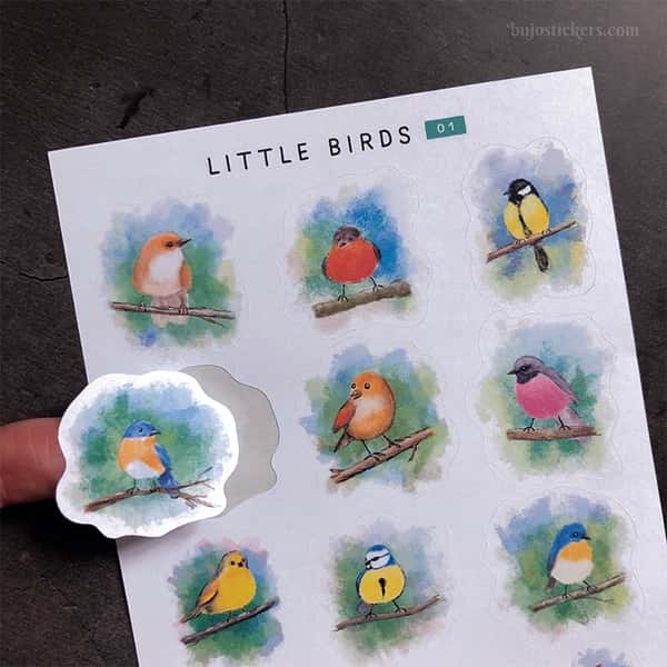 Stickers – Småfåglar