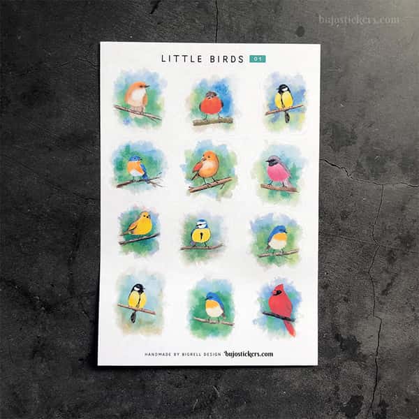 Stickers – Småfåglar