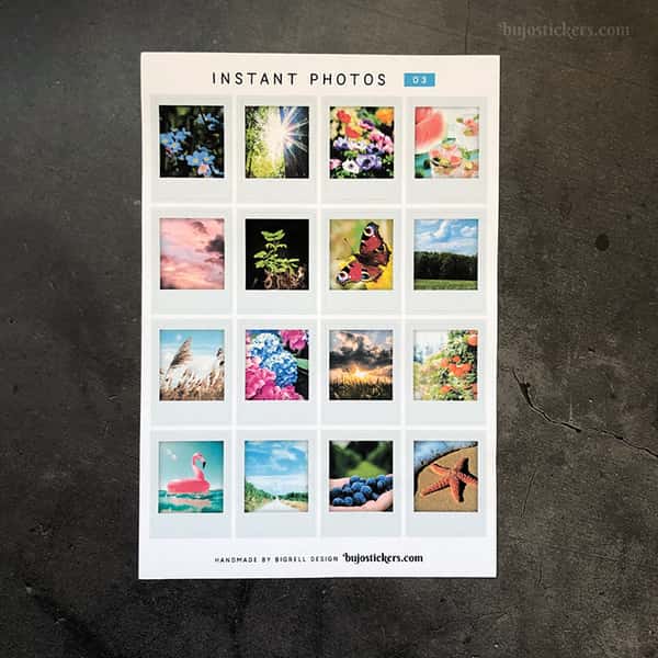 Stickers – Sommarbilder – Instant photos 03