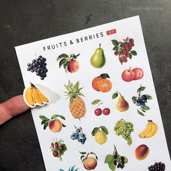 Stickers – Frukt och bär