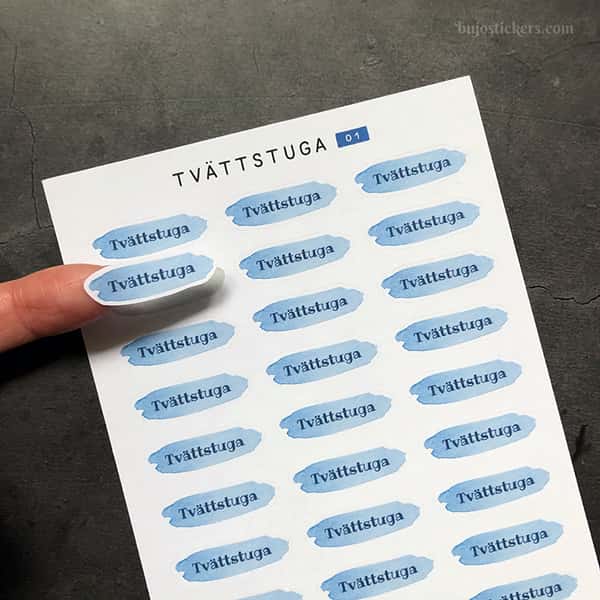 Stickers – Tvättstuga