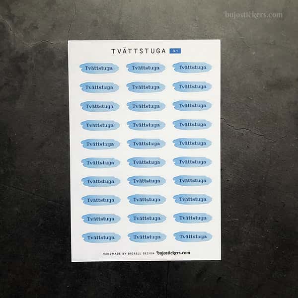 Stickers – Tvättstuga