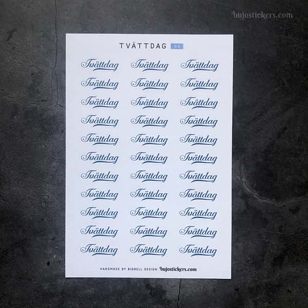 Stickers – Tvättdag
