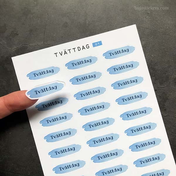 Stickers – Tvättdag